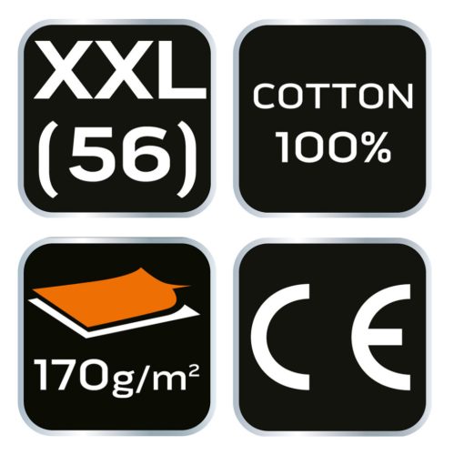 NEO TOOLS Flanel munkaing, tengerészkék-fekete, 100% pamut, XXL 81-545-XXL