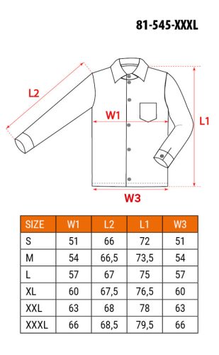 NEO TOOLS Flanel munkaing, tengerészkék-fekete, 100% pamut, XXXL 81-545-XXXL