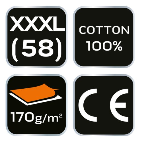 NEO TOOLS Flanel munkaing, tengerészkék-fekete, 100% pamut, XXXL 81-545-XXXL