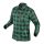 NEO TOOLS Flanel munkaing, zöld-fekete, 100% pamut, L 81-546-L