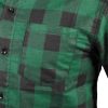 NEO TOOLS Flanel munkaing, zöld-fekete, 100% pamut, L 81-546-L