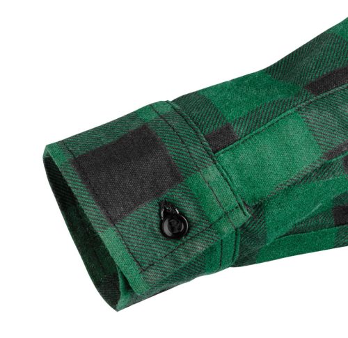 NEO TOOLS Flanel munkaing, zöld-fekete, 100% pamut, L 81-546-L