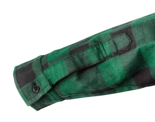NEO TOOLS Flanel munkaing, zöld-fekete, 100% pamut, L 81-546-L