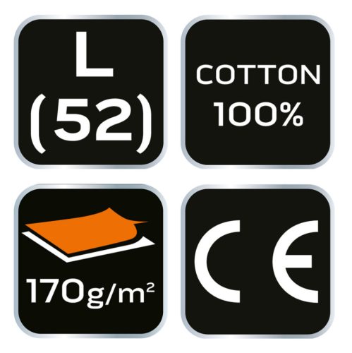 NEO TOOLS Flanel munkaing, zöld-fekete, 100% pamut, L 81-546-L