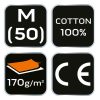 NEO TOOLS Flanel munkaing, zöld-fekete, 100% pamut, M 81-546-M