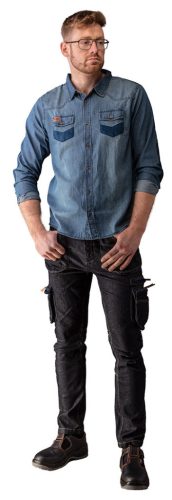 NEO TOOLS Farmer munkaing, DENIM, 100% pamut, L 81-549-L