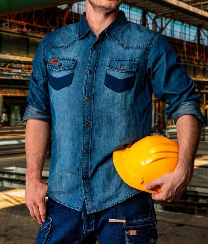 NEO TOOLS Farmer munkaing, DENIM, 100% pamut, M 81-549-M