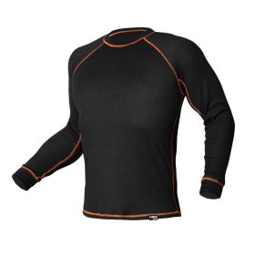   NEO TOOLS Thermo aláöltözet felső, hosszú ujjú, fekete, BASIC, S/M 81-661-S/M