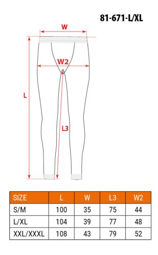 NEO TOOLS Thermo aláöltözet nadrág, BASIC, L/XL 81-671-L/XL