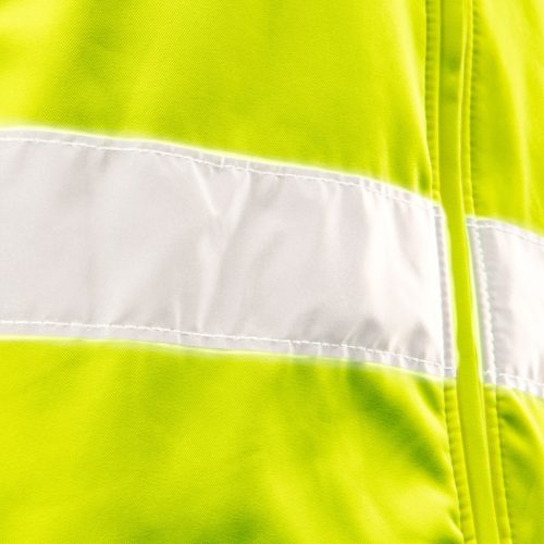 NEO TOOLS Láthatósági Softshell Munkavédelmi kabát, kapucnival, sárga, L 81-700-L