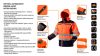 NEO TOOLS Láthatósági Softshell Munkavédelmi kabát, kapucnival, narancssárga, XXL 81-701-XXL
