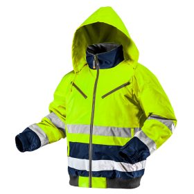   NEO TOOLS Láthatósági Munkavédelmi kabát, extrán szigetelt, sárga, S 81-710-S