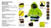 NEO TOOLS Láthatósági Munkavédelmi kabát, extrán szigetelt, sárga, XXL 81-710-XXL