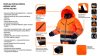 NEO TOOLS Láthatósági Munkavédelmi kabát, extrán szigetelt, narancssárga, M 81-711-M