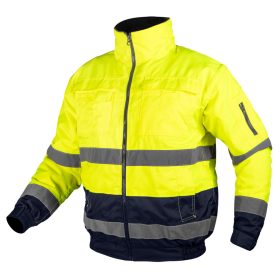   NEO TOOLS Láthatósági munkavédelmi kabát, szigetelt, sárga, 3 az 1-ben, XXL 81-714-XXL