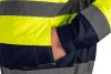 NEO TOOLS Láthatósági munkavédelmi kabát, szigetelt, sárga, 3 az 1-ben, XXXL 81-714-XXXL