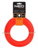 NEO TOOLS Damil, szegélynyírókhoz/kaszákhoz, 2mm/15m, kerek profil 07-101