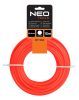 NEO TOOLS Damil, szegélynyírókhoz/kaszákhoz, 2,4mm/15m, kerek profil 07-102