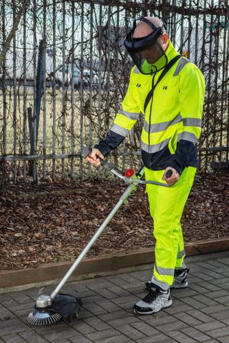 NEO TOOLS Láthatósági Munkavédelmi kabát, VISIBILITY, citromsárga, 60% pamut, 40% polyester, 260 gsm, L 81-742-L