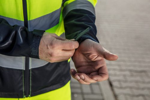 NEO TOOLS Láthatósági Munkavédelmi kabát, VISIBILITY, citromsárga, 60% pamut, 40% polyester, 260 gsm, L 81-742-L