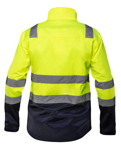 NEO TOOLS Láthatósági Munkavédelmi kabát, VISIBILITY, citromsárga, 60% pamut, 40% polyester, 260 gsm, L 81-742-L