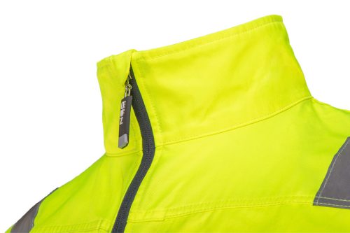 NEO TOOLS Láthatósági Munkavédelmi kabát, VISIBILITY, citromsárga, 60% pamut, 40% polyester, 260 gsm, L 81-742-L