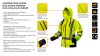 NEO TOOLS Láthatósági Munkavédelmi kabát, citromsárga, kapucnival, M 81-745-M