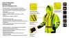 NEO TOOLS Láthatósági Munkavédelmi kabát, citromsárga, kapucnival, XL 81-745-XL