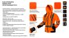 NEO TOOLS Láthatósági Munkavédelmi kabát, narancssárga, kapucnival, L 81-746-L
