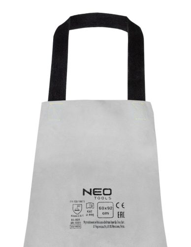 NEO TOOLS Bőr hegesztőkötény, 60 x 90cm, pamut betéttel, kat.II. 81-891