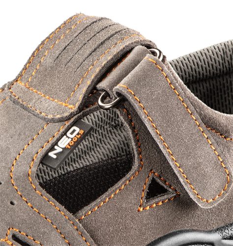 NEO TOOLS Munkavédelmi szandál, velúrbőr, S1 SRC, 39 82-080-39