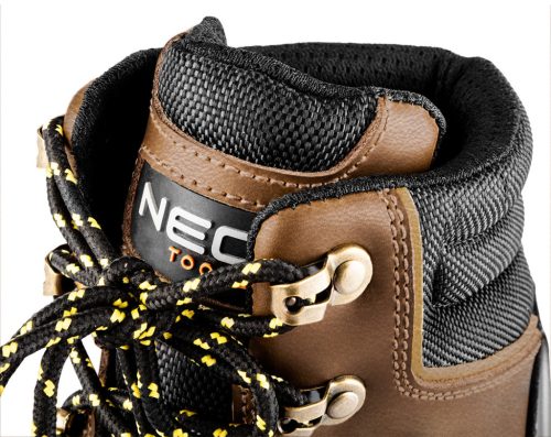 NEO TOOLS Munkavédelmi bakancs S3 SRC, hasított bőr, 43-as 82-170-43
