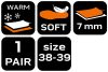 NEO TOOLS Talpbetét, filc, hőszigetelt, 38-39 82-340
