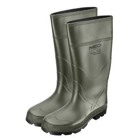   NEO TOOLS Munkavédelmi gumicsizma, OB SRC, vegyszerálló csúszásmentes talp, beépített sarokvédelem, 42 82-901-42