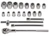 NEO TOOLS Dugókulcskészlet 3/4", 21db  25 év garanciával 08-061