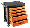 NEO TOOLS Műhelykocsi, 5 fiókos, 680x460x825mm, szerszámkocsi 25 év garanciával 84-214