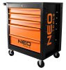 NEO TOOLS Műhelykocsi, 5 fiókos, 680x460x825mm, szerszámkocsi 25 év garanciával 84-214