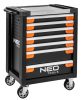 NEO TOOLS Műhelykocsi 7 fiókkal, 174db szerszámmal 805x972x460mm, szerszámkocsi 84-220+G