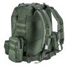 NEO TOOLS Túra hátizsák, 600D poliész, 40L, 4a 1ben: hátizsák, 2 kis oldaltáska, 1 közepes táska, sötétzöld 84-326