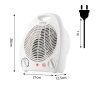 NEO TOOLS Fűtőventilátor, álló, 2 fokozatú, 1000/2000W 2 év garanciával 90-116