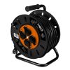 NEO TOOLS Kábeldob, hosszabbító, 40m/3x1,5mm2 réz kábel, 230V, IP20, hőkioldó, műanyag dob, fém keret  90-172
