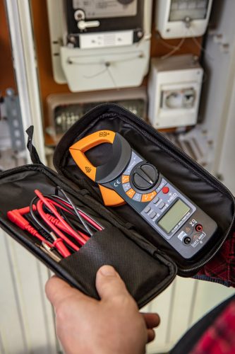 NEO TOOLS MULTIMÉTER DIGITÁLIS lakatfogó, AC V, DC V, AC A, Ellenállás, Hőmérséklet, Dióda, Folytonosság 94-002