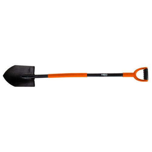 NEO TOOLS Ásólapát, hegyes, fém nyél, műanyag markolat, Minimum rendelés: 4db 95-008