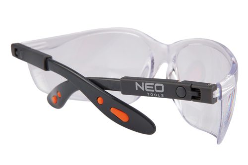 NEO TOOLS Védőszemüveg, polikarbonát, fehér lencse, állítható keret 97-500