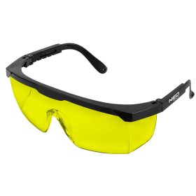   NEO TOOLS Védőszemüveg, sárga lencsékkel, állítható szárral 97-506