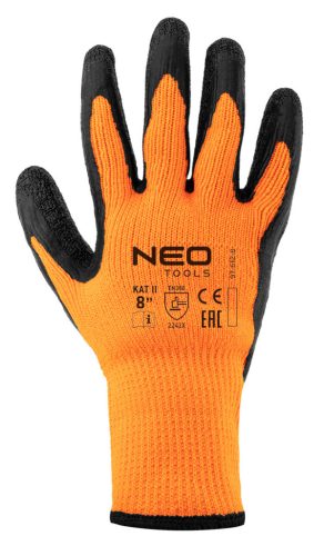 NEO TOOLS Munkakesztyű, hőszigetelt, latex bevonatú poliészter, 2242X, 10" 97-612-10