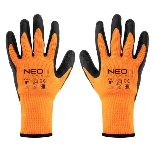 NEO TOOLS Munkakesztyű, hőszigetelt, latex bevonatú poliészter, 2242X, 9" 97-612-9