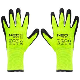   NEO TOOLS Munkakesztyű, hőszigetelt, latex bevonatú akril anyag, 4142X, 10" 97-613-10