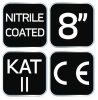 NEO TOOLS Munkakesztyű, nitril bevonatú nylon, 4131X, 8" 97-616-8