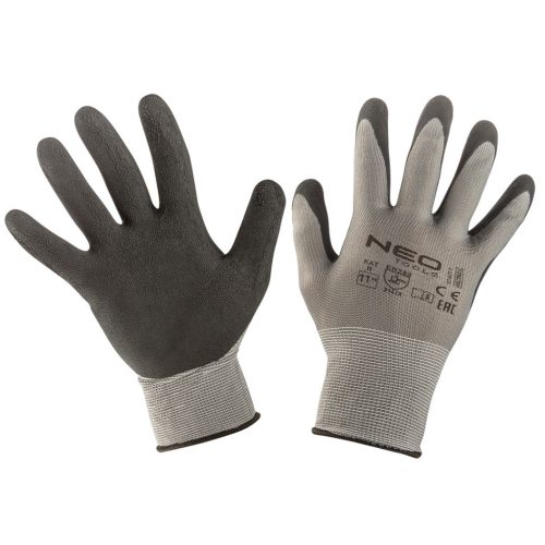 NEO TOOLS Munkakesztyű, latexbevonatú nylon, 3141X,11" 97-617-11